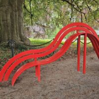 Herbert Gerisch-Stiftung Neumünster, Germany<br>
"Modified Social Bench NY #10" von Jeppe Hein Modified Social Bench NY #10 (Neumünster, Germany)