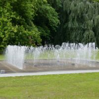Hiroshimapark Kiel, Germany<br>
"Changing Invisibility" von Jeppe Hein Changing Invisibility (Kiel, Germany)