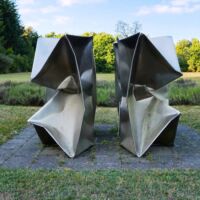 Firma Omlor Homburg/Saar, Germany<br>
"Imploded Column 1,2,3,4" von Ewerdt Hilgemann Imploded Column 1,2,3,4 (Homburg/Saar, Germany)