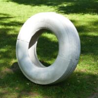 Bad Homburg, Germany 2025<br>
"tire outdoor" von Judith Hopf tire outdoor (Bad Homburg, Germany 2025)