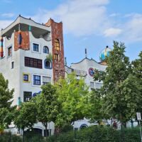 Lutherstadt Wittenberg, Germany<br>
"Luther-Melanchthon-Gymnasium" von Friedensreich Hundertwasser Luther-Melanchthon-Gymnasium (Wittenberg, Germany)