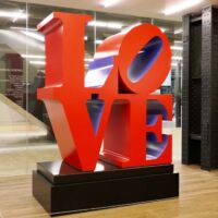 Tate Modern London, Great Britain<br>
"LOVE" von Robert Indiana LOVE (London, Great Britain)