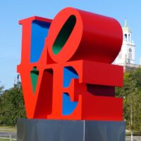 Albright-Knox Art Gallery Buffalo, New York<br>
"LOVE" von Robert Indiana LOVE (Buffalo, New York)