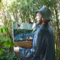 Grounds for Sculpture Hamilton, New Jersey<br>
"Copyright Violation!!" von Seward Johnson Copyright Violation!! (Hamilton, New Jersey)