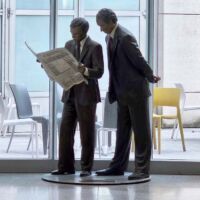 Frankfurt, Germany<br>
"Second Hand News" von Seward Johnson Second Hand News (Frankfurt, Germany)