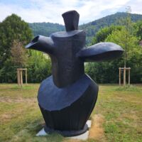 Skulpturenpark Heidelberg, Germany<br>
"Cape Silver" von William Kentridge Cape Silver (Heidelberg, Germany 2026)