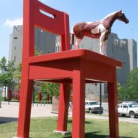 Art Museum Denver, Colorado<br>
"The Yearling" von Donald Lipski The Yearling (Denver, Colorado)