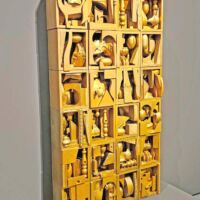 Landesmuseum Wiesbaden, Germany 2025<br>
"The Golden Pearl" von Louise Nevelson The Golden Pearl (Landesmuseum Wiesbaden, Germany 2025)