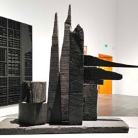 Landesmuseum Wiesbaden, Germany 2025<br>
"Moon Spikes" von Louise Nevelson Moon Spikes (Landesmuseum Wiesbaden, Germany 2025)