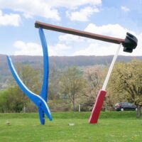 Vitra Design Museum Weil am Rhein, Germany<br>
"Balancing Tools" von Claes Oldenburg und Coosje van Bruggen Balancing Tools (Weil am Rhein, Germany)