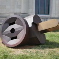 St. Louis Art Museum, Missouri<br>
"Giant Three-Way Plug, Scale A" von Claes Oldenburg und Coosje van Bruggen Giant Three-Way Plug, Scale A (St. Louis, Missouri)