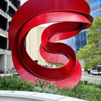 St. Georges Terrace Perth, Western Australia<br>
"Conic Fugue" von Charles O. Perry Conic Fugue (Perth, Western Australia)