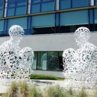 Seattle, Washington<br>
"Meeting of Minds: Mirall" von Jaume Plensa Meeting of Minds: Mirall (Seattle, Washington)
