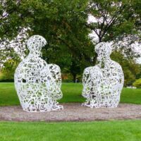 Toledo Museum of Art Toledo, Ohio<br>
"Mirror" von Jaume Plensa Mirror (Toledo, Ohio)