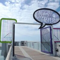 South Pointe Pier Miami Beach, Florida<br>
"eloquent south pointe park pier gate" von Tobias Rehberger eloquent south pointe park pier gate (Miami Beach, Florida)
