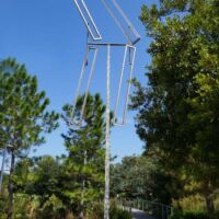 Sydney and Walda Besthoff Sculpture Garden New Orleans, Louisiana<br>
"Four Open Rectangles" von George Rickey Four Open Rectangles (New Orleans, Louisiana)