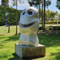 Pt. Leo Estate Sculpture Park Merricks, Victoria<br>
"sunrise. east. march" von Ugo Rondinone sunrise. east. march (Merricks, Victoria)