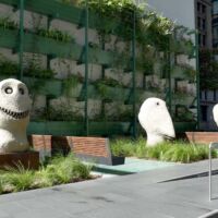 San Francisco, California<br>
"Moonrise Sculptures" von Ugo Rondinone Moonrise Sculptures (San Francisco, California)