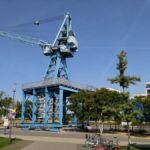 Der Blaue Kran im Hafen von Offenbach