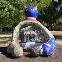 Laumeier Sculpture Park St. Louis, Missouri<br>
"Ricardo Cat" von Niki de Saint Phalle Ricardo Cat (St. Louis, Missouri)