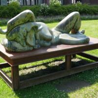 Skulpturenpark Kunsthalle Bielefeld, Germany<br>
"Bronze Woman I" von Thomas Schütte Bronze Woman I (Bielefeld, Germany)