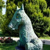 Bad Homburg, Germany 2025<br>
"Tribute to Moondog II" von Thomas Schütte Tribute to Moondog II (Bad Homburg, Germany 2025)