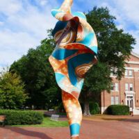 Davidson College, North Carolina<br>
"Wind Sculpture I" von Yinka Shonibare Wind Sculpture I (Davidson, North Carolina)