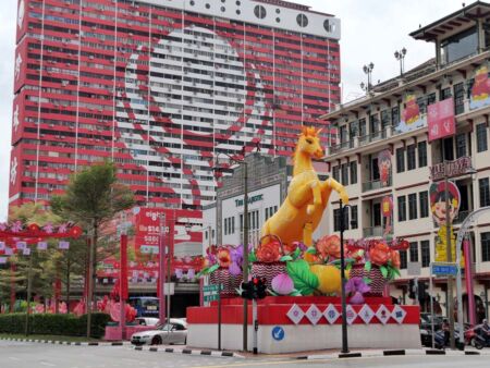 Chinatown, Singapore<br>
Das Chinesische Neujahrsfest in Singapur ist ein riesiges, farbenfrohes Fest Chinatown, Singapore