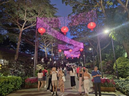 Gardens by the Bay, Singapore<br>
Besonders reizvoll während des Chinesischen Neujahrsfests Gardens by the Bay, Singapore