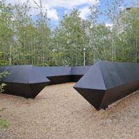 Olympic Sculpture Park Seattle, Washington<br>
"Stinger" von Tony Smith Stinger (Seattle, Washington)