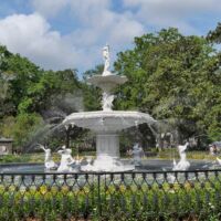 Forsyth Park Savannah, Georgia<br>
Der größte Park der Stadt Forsyth Park Savannah, Georgia