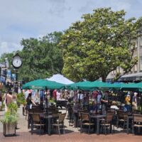 City Market Savannah, Georgia<br>
Das restaurierte historische Zentrum der Stadt City Market Savannah, Georgia
