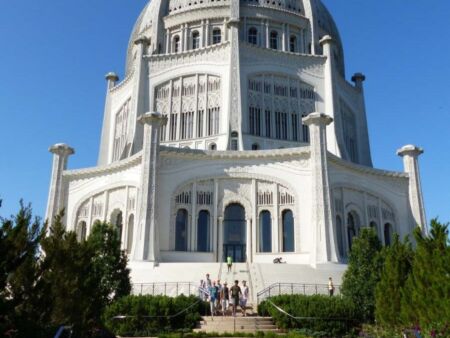 Bahá'i House of Worship in Wilmette (nähe Chicago), Illinois Bahá'i House of Worship in Wilmette (nähe Chicago), Illinois