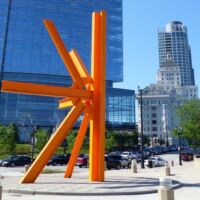 Sculpture Milwaukee on Wisconsin Avenue in Milwaukee, Wisconsin