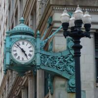 Macy's (Marshall Field's) Clock in Chicago, Illinois