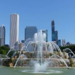 Buckingham Fountain im Grant Park in Chicago, Illinois