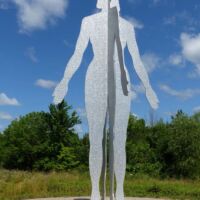 Frederik Meijer Gardens in Grand Rapids, Michigan<br>
"Male Female" von Jonathan Borofsky Male/Female (Grand Rapids, Michigan)