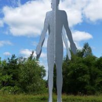 Frederik Meijer Gardens in Grand Rapids, Michigan<br>
"Male/Female" von Jonathan Borofsky Male/Female (Grand Rapids, Michigan)