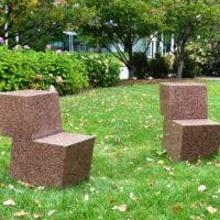 “Pair of Parallelogram Chairs” von Scott Burton