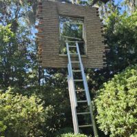 "Window with Ladder - Too Late for Help" von Leandro Erlich