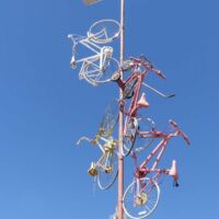 Fahrradkunst in Albuquerque, New Mexico