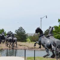 Centennial Land Run Monument in Oklahoma City, Oklahoma