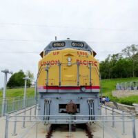 Union Pacific Centennial 6900 im Kenefick Park in Omaha, Nebraska