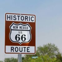 Route 66 Road Marker in New Mexico