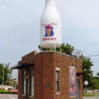 Braum's Milk Bottle in Oklahoma City, Oklahoma