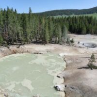 Heiße Quellen im Yellowstone National Park, Wyoming