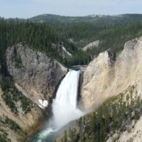 Grand Canyon Falls im Yellowstone National Park, Wyoming