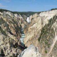 Grand Canyon Falls im Yellowstone National Park, Wyoming