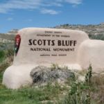 Parkeingang zum Scotts Bluff National Monument, Nebraska