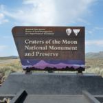 Parkeingang zum Craters of the Moon National Monument, Idaho